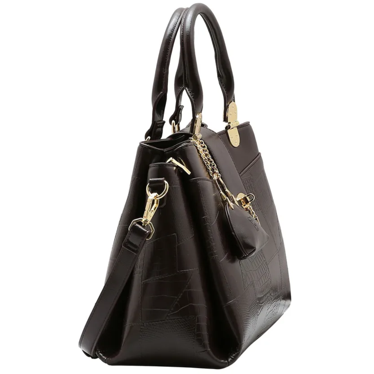 Bolsa Chenson Croco Charm Feminina 3485576 Marrom 2