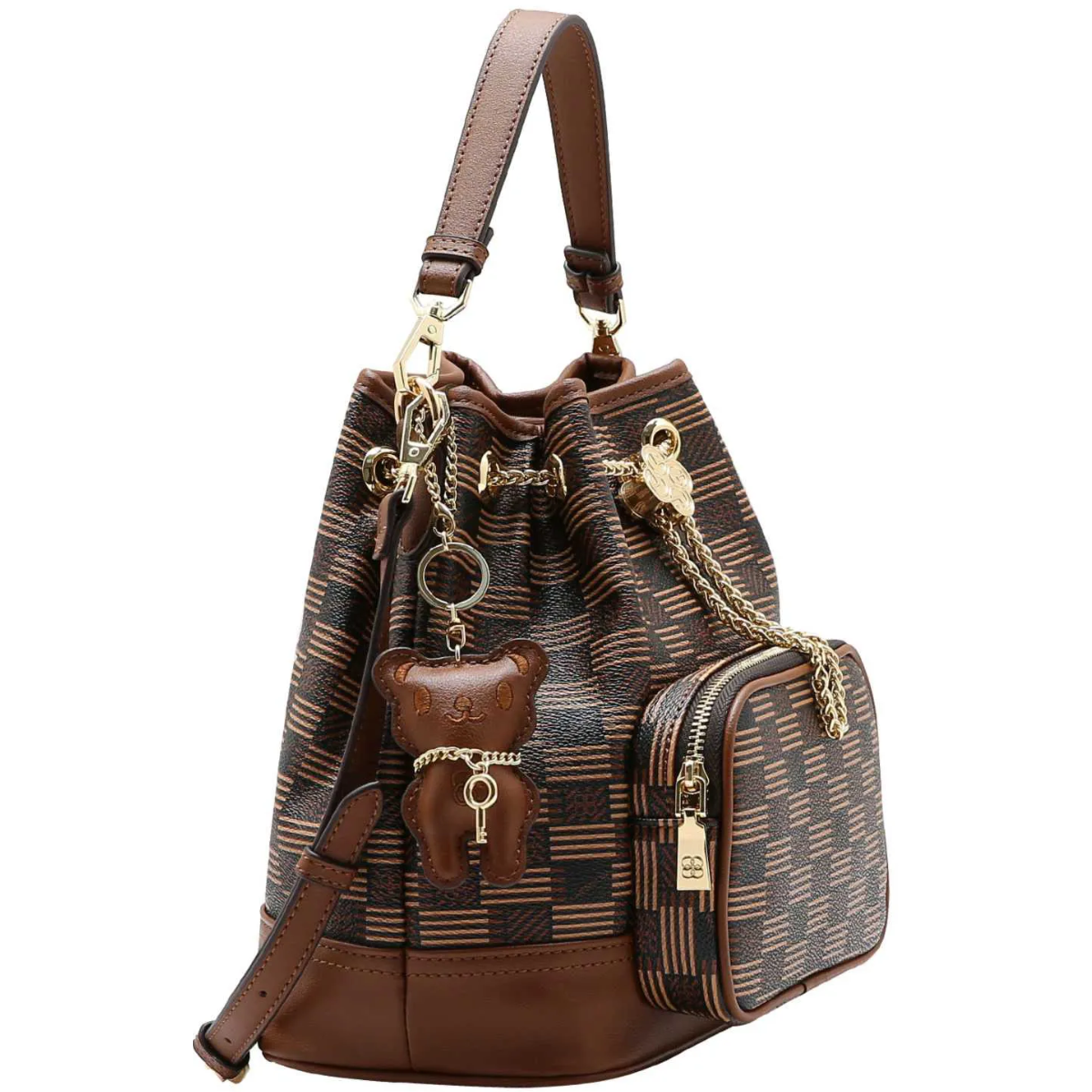 Bolsa Saco Chenson Art Monograma Feminina 3485511 Marrom 2