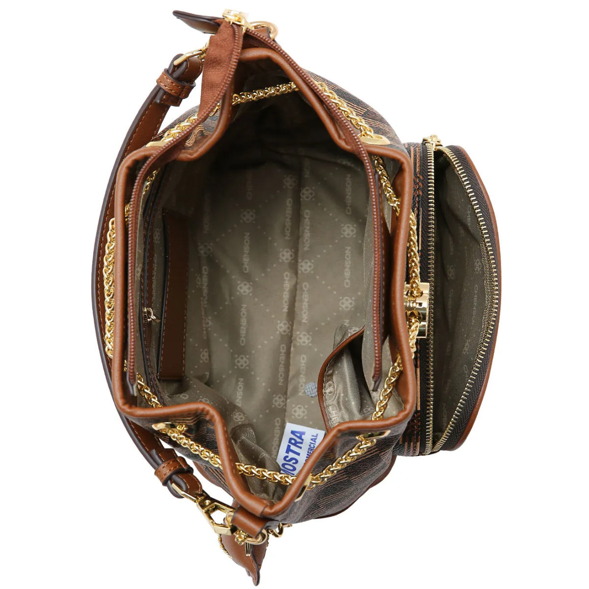 Bolsa Saco Chenson Art Monograma Feminina 3485511 Marrom 4