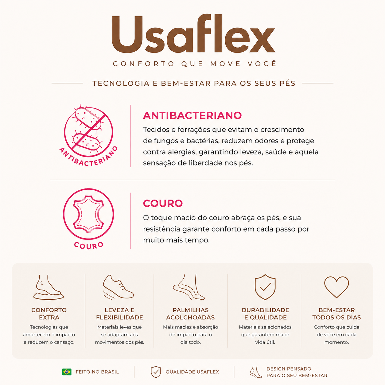 Sandália Usaflex Plataforma Anabela Salto Alto Couro Básica AO17001 Preto 6
