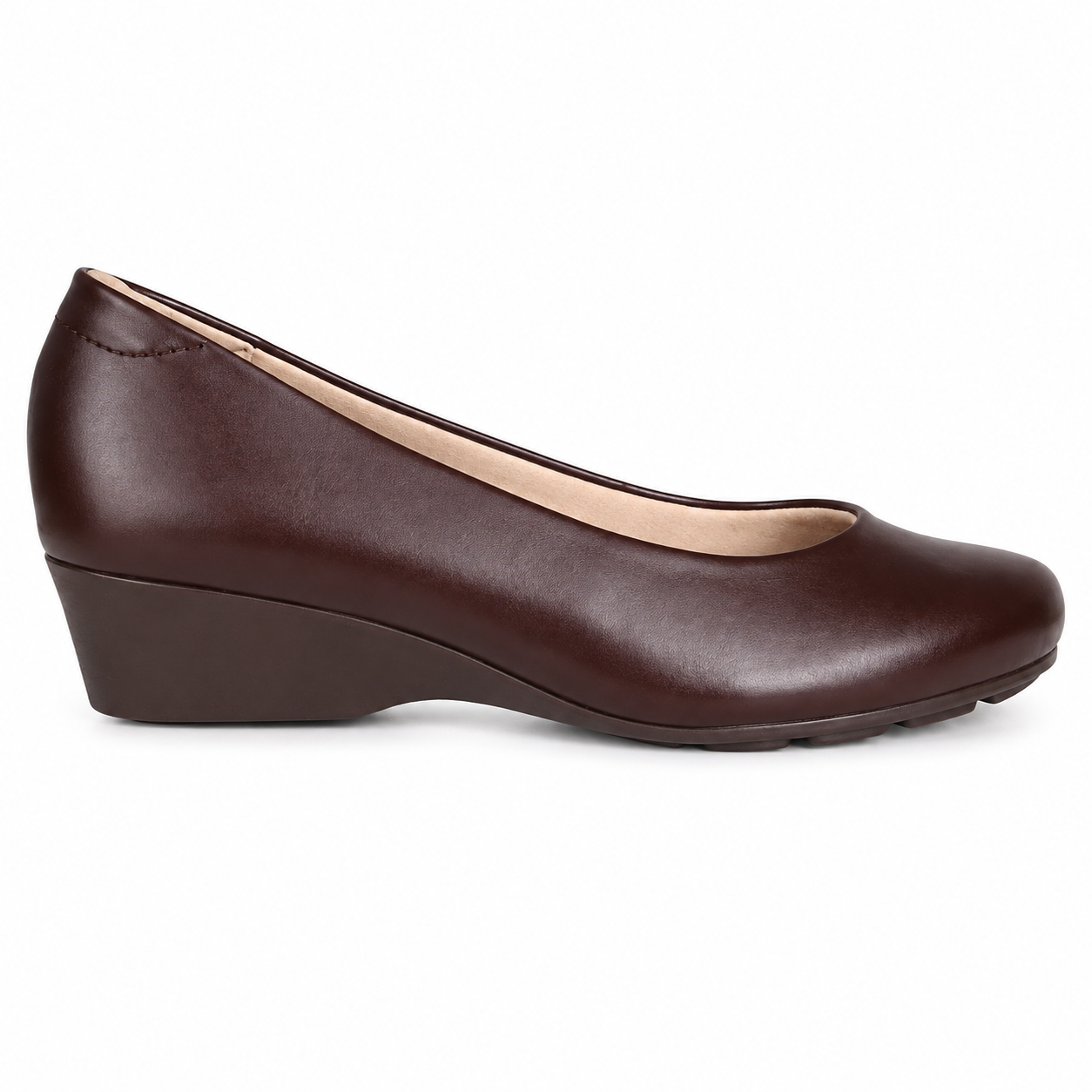 Sapato Modare Ultraconforto Boneca Scarpin Anabela 7014.200 Marrom 1