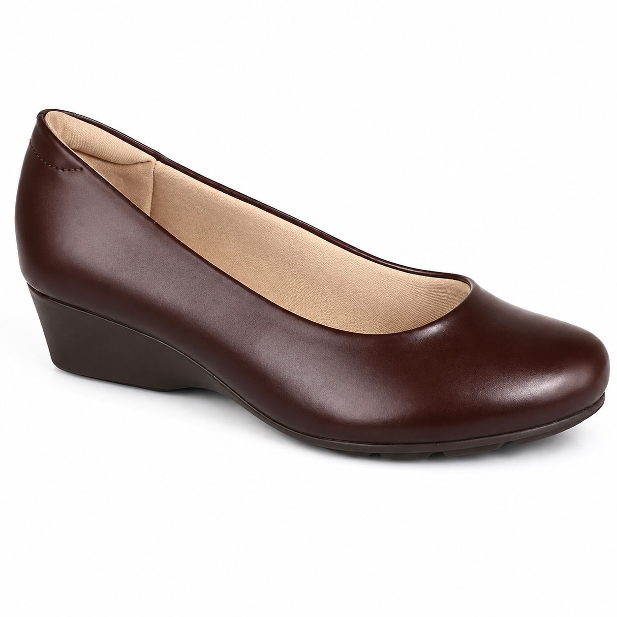 Sapato Modare Ultraconforto Boneca Scarpin Anabela 7014.200 Marrom 2