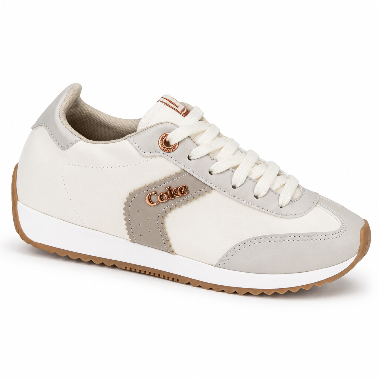 Tênis Coca-Cola Original Feminino Casual Retrô CC2646L Branco 2