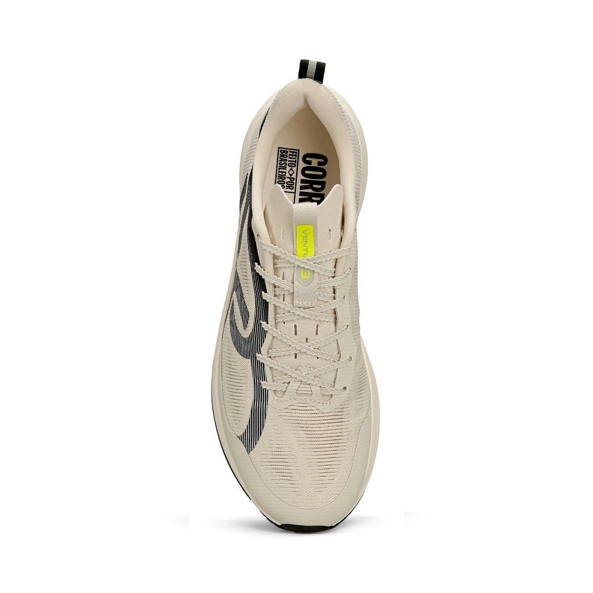 Tenis Corrida Corre Vento Olympikus Adulto Unissex Off White/Preto 4