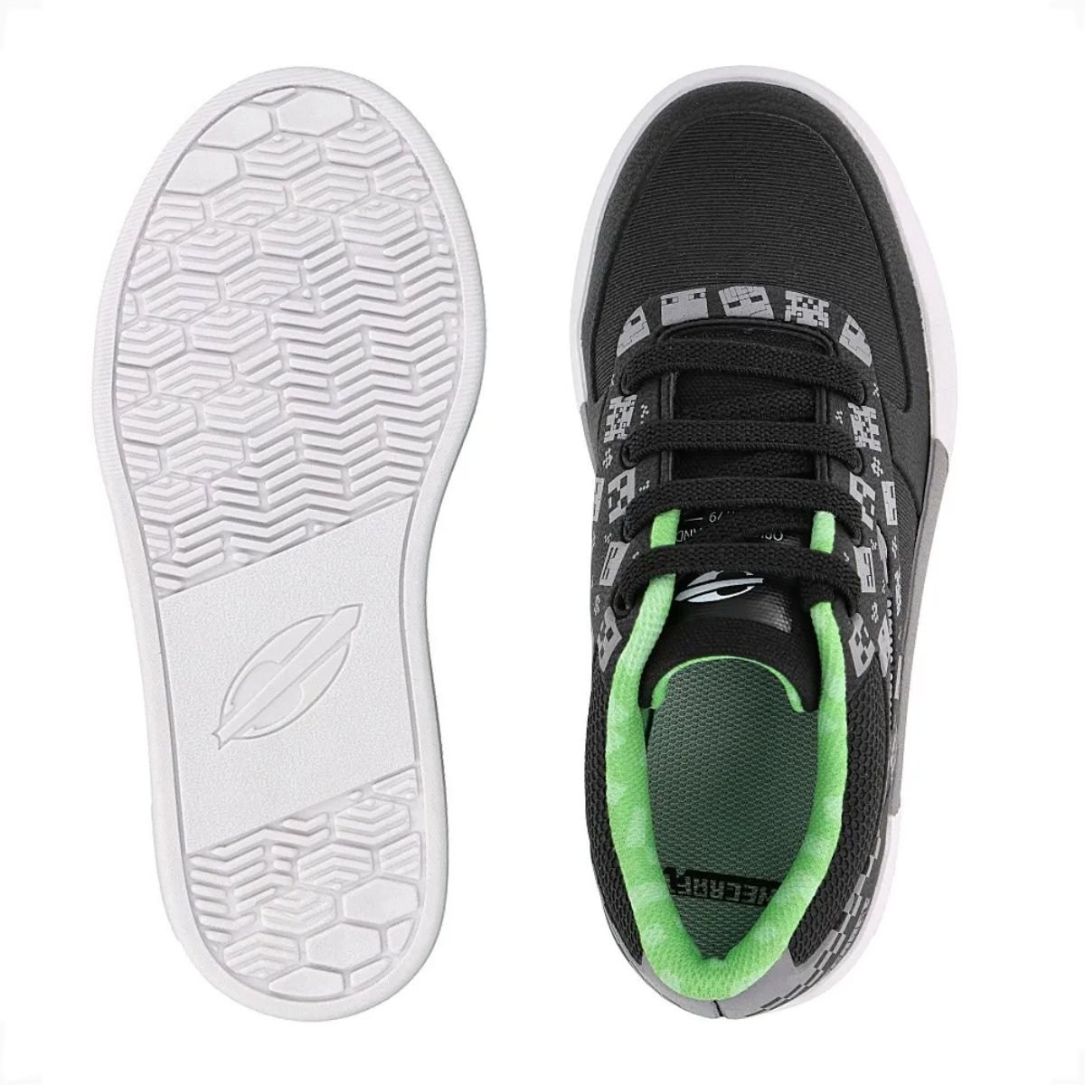 Tenis Mormaii Urban Smash Minecraft Jr Easy Preto/Cinza 3