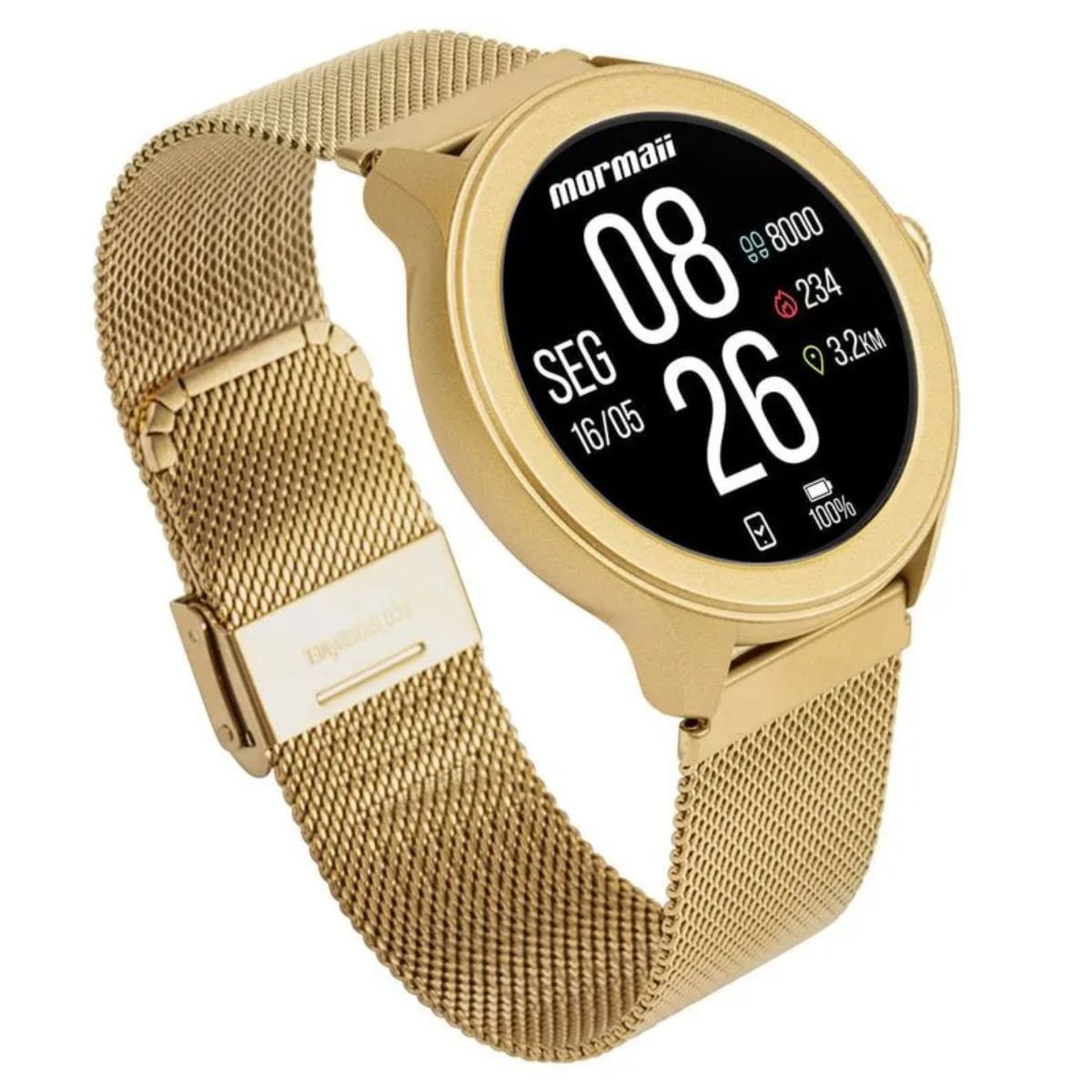 Relógio Feminino Mormaii Touchscreen Dourado 2