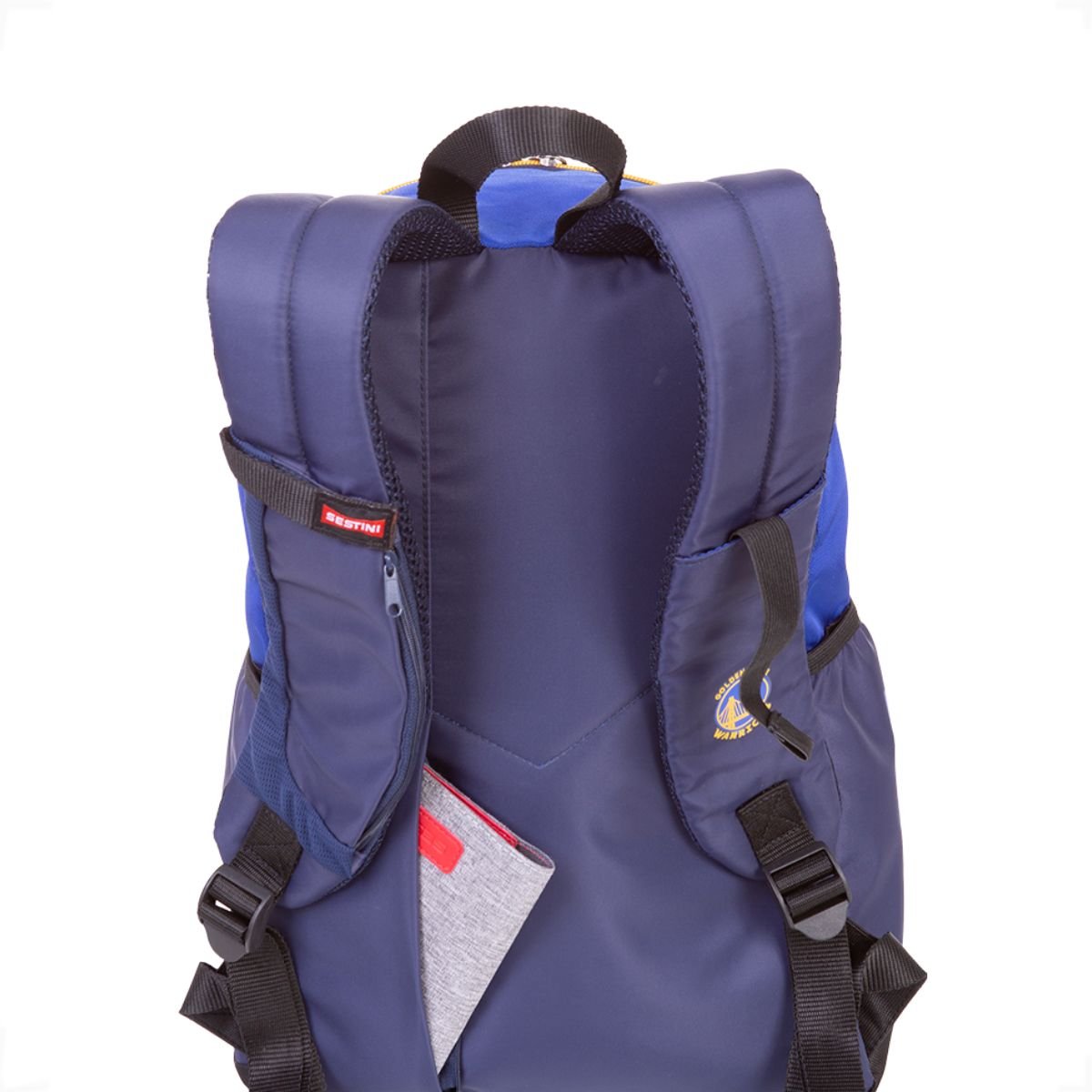Mochila Sestini NBA Golden State Warriors 24L Reforçada Azul 7