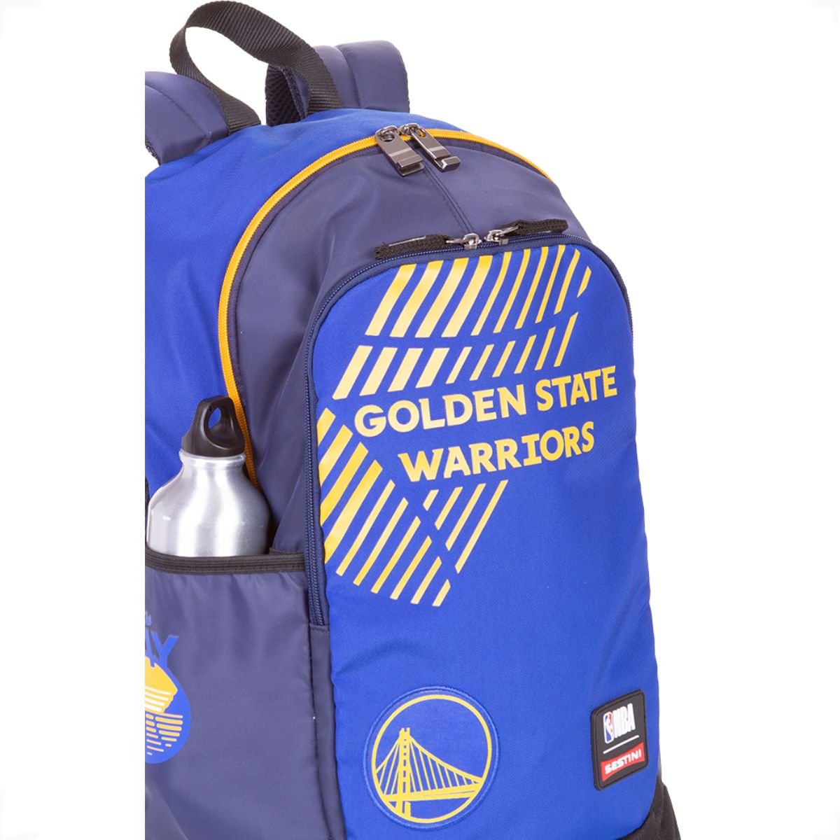 Mochila Sestini NBA Golden State Warriors 24L Reforçada Azul 8
