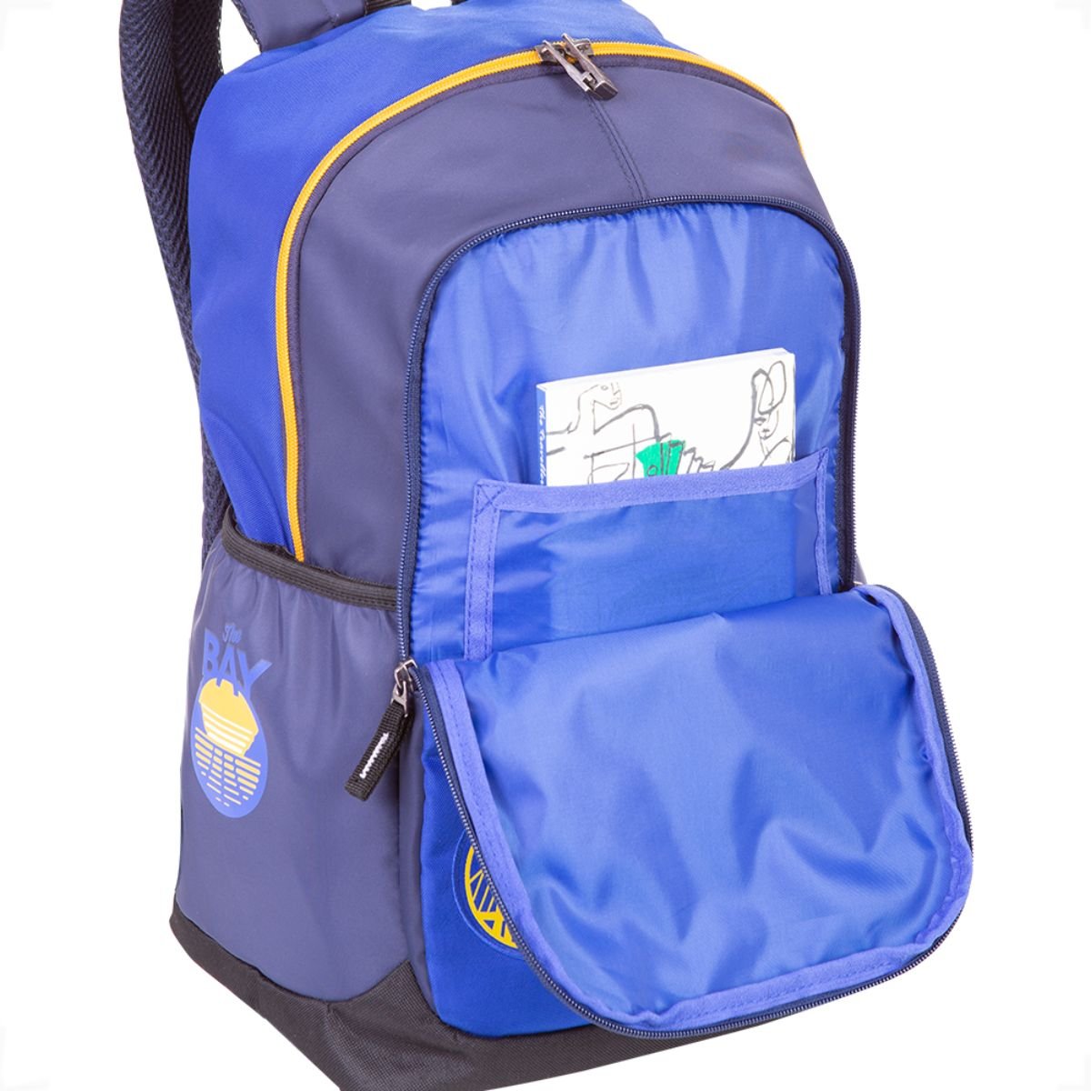 Mochila Sestini NBA Golden State Warriors 24L Reforçada Azul 9