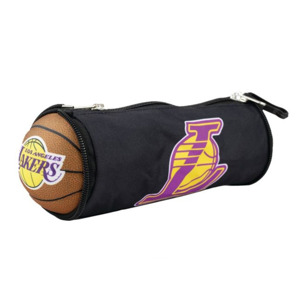Estojo 3D NBA Los Angeles Lakers Maccabi Bola Basquete 2L Preto 3
