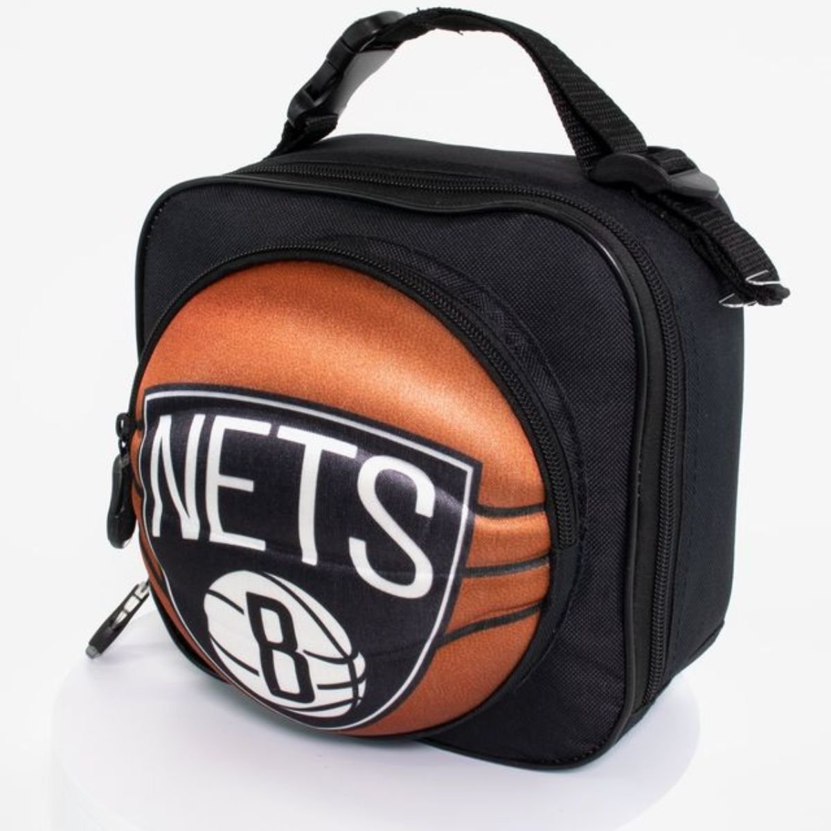Lancheira 3D NBA Brooklyn Nets Maccabi Basquete 6 Litros Preto 4