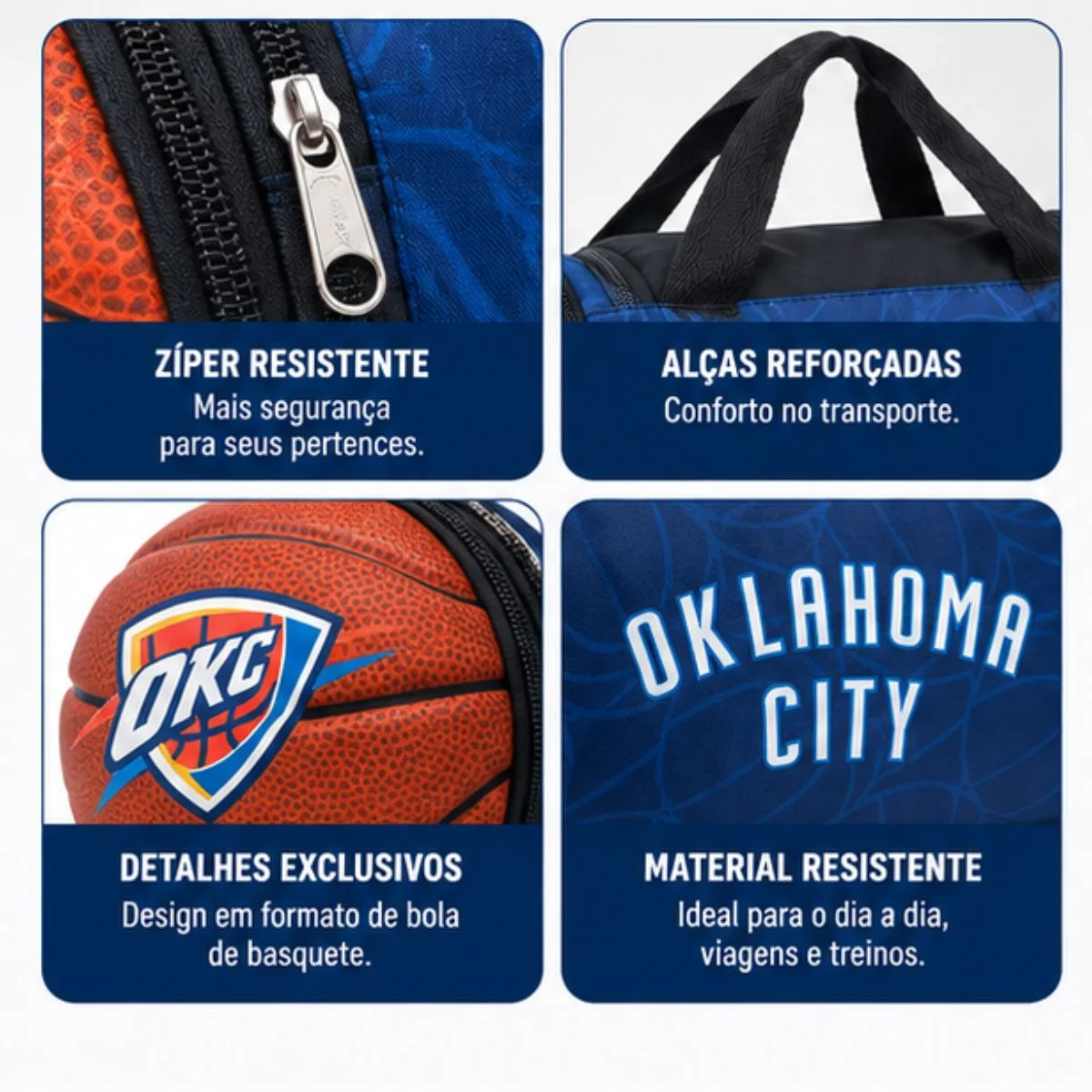 Bolsa Térmica NBA 5 Litros Lancheira Alça Regulável Maccabi Preto 5