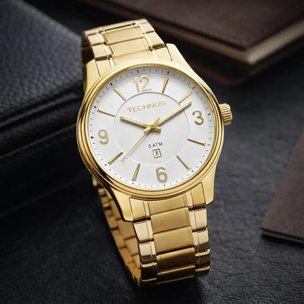 Relógio Technos Masculino Steel Dourado 2015BYYTDS/4B Dourado 5