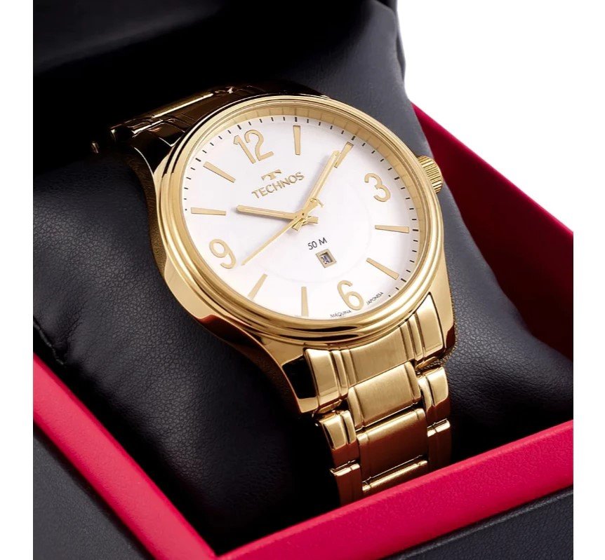 Relógio Technos Masculino Steel Dourado 2015BYYTDS/4B Dourado 6