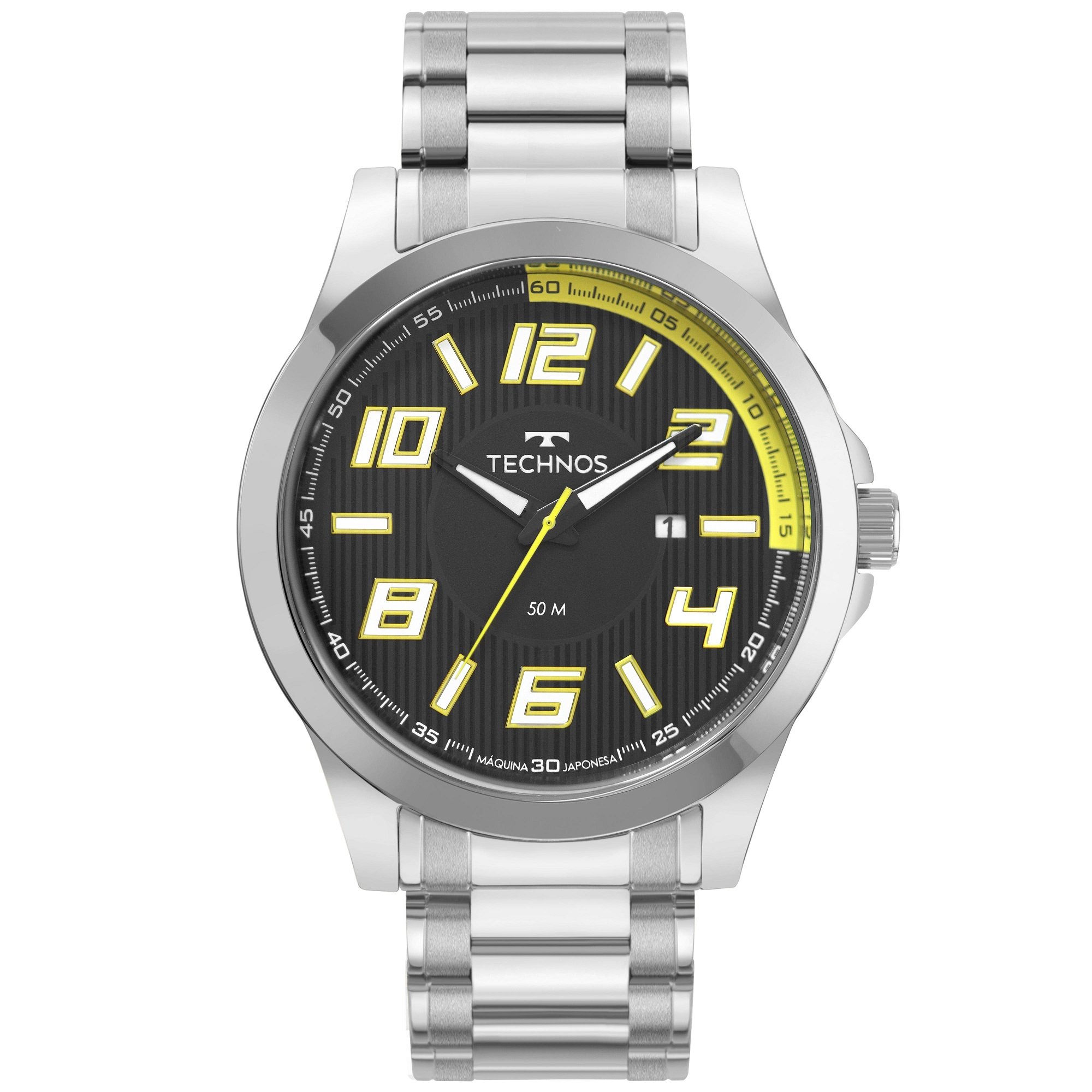 Relógio Technos Masculino Racer Prata 2115KNE/1Y Prata 2