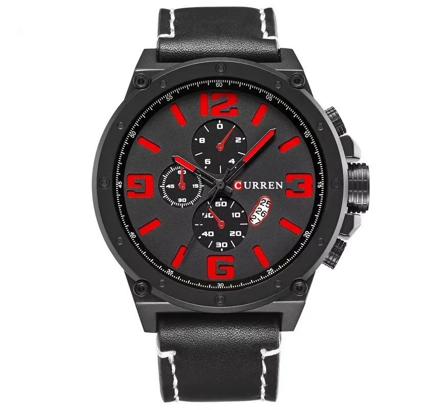 Relógio Masculino CURREN 8230 Pulseira De Couro