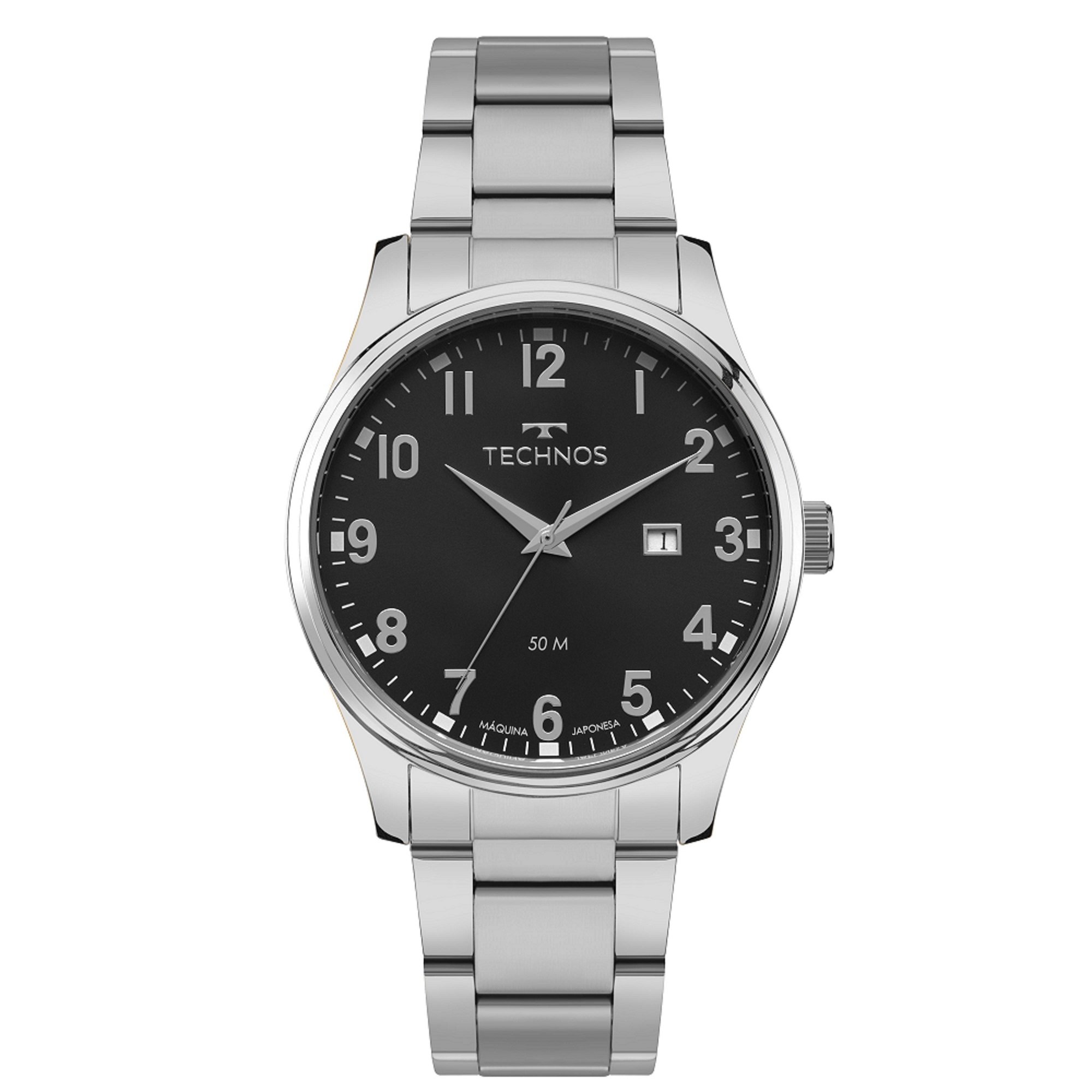 Relógio Technos Masculino Steel Prata - 2115TZC/1P