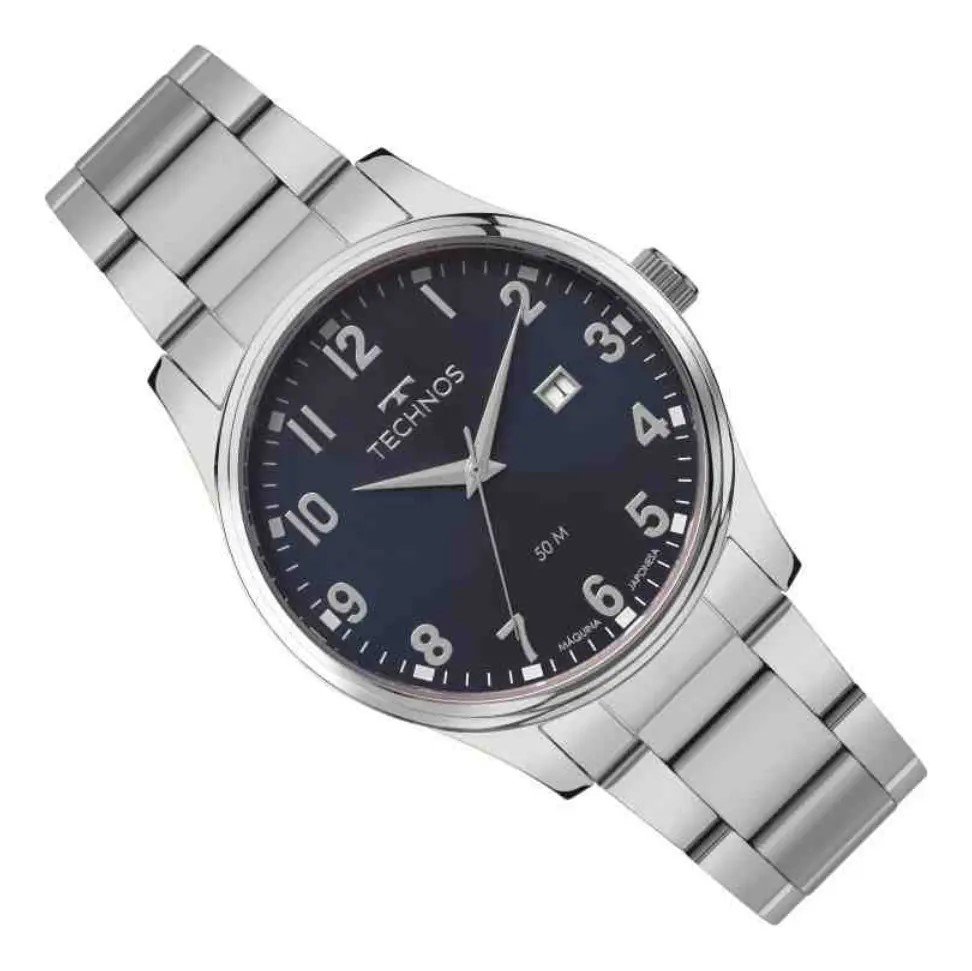 Relógio Technos Masculino Steel Prata - 2115TZC/1P Prata 3