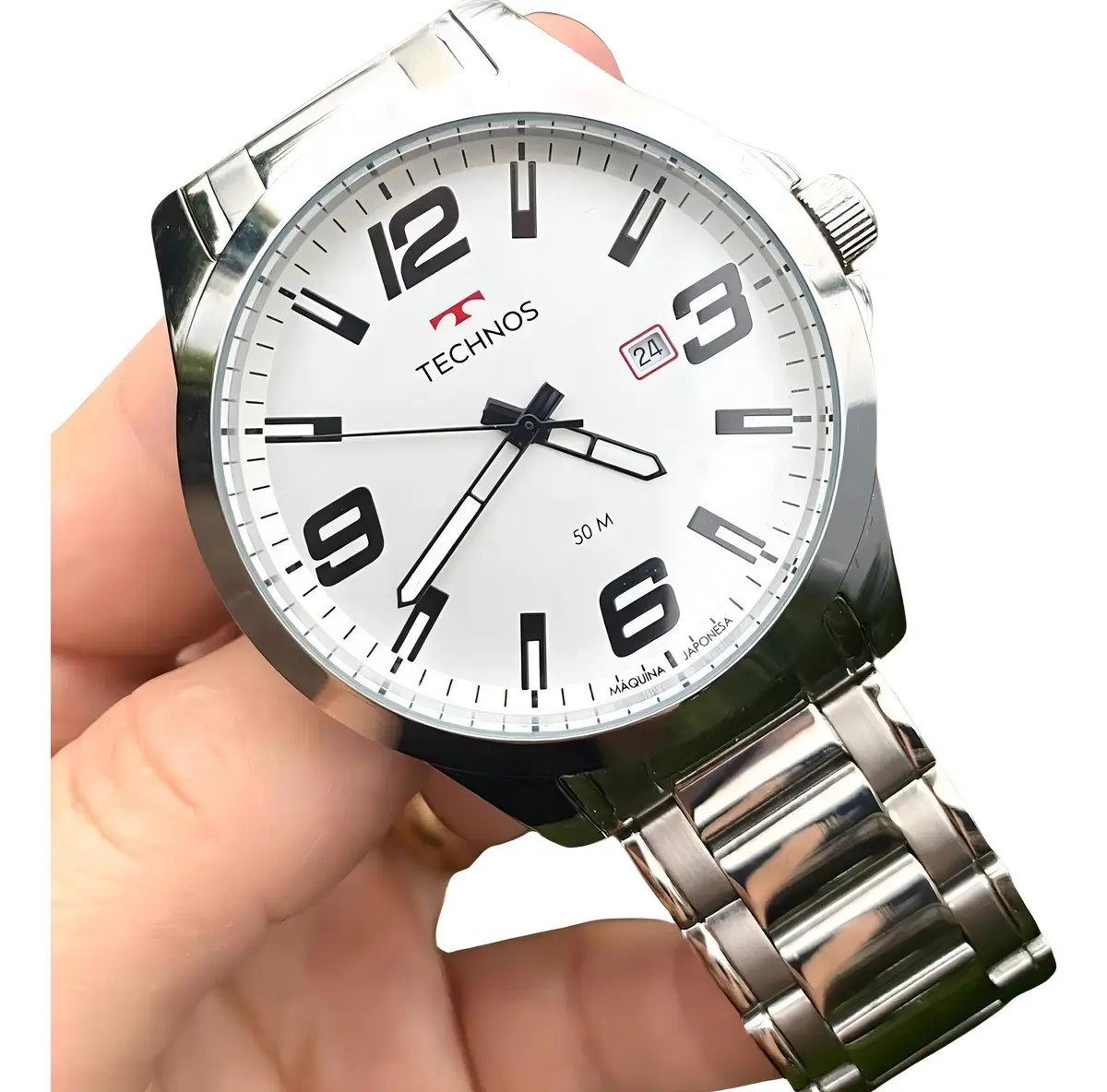 Relógio Technos Masculino Racer Prata 2115MOLS/1B Prata 7