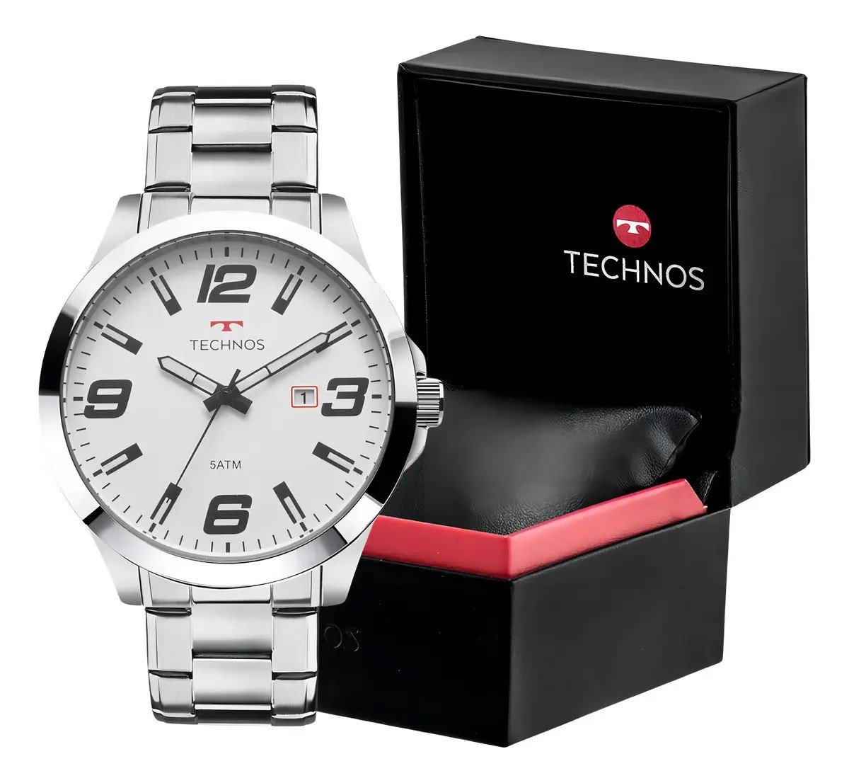 Relógio Technos Masculino Racer Prata 2115MOLS/1B Prata 9