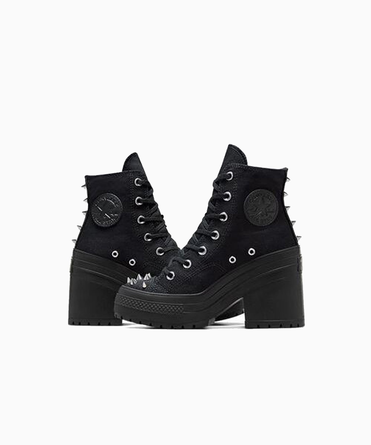 Chuck 70 De Luxe Heel Platform Studded Black A08103C Preto 4