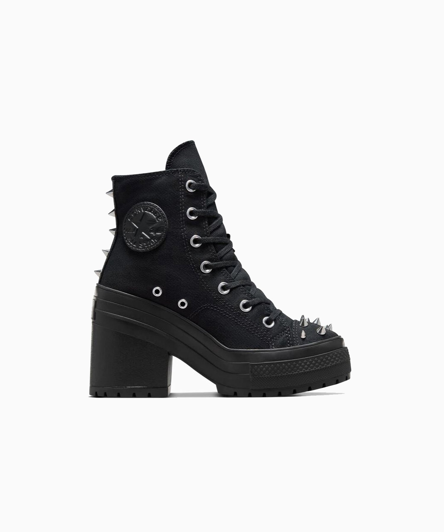 Chuck 70 De Luxe Heel Platform Studded Black A08103C Preto 5
