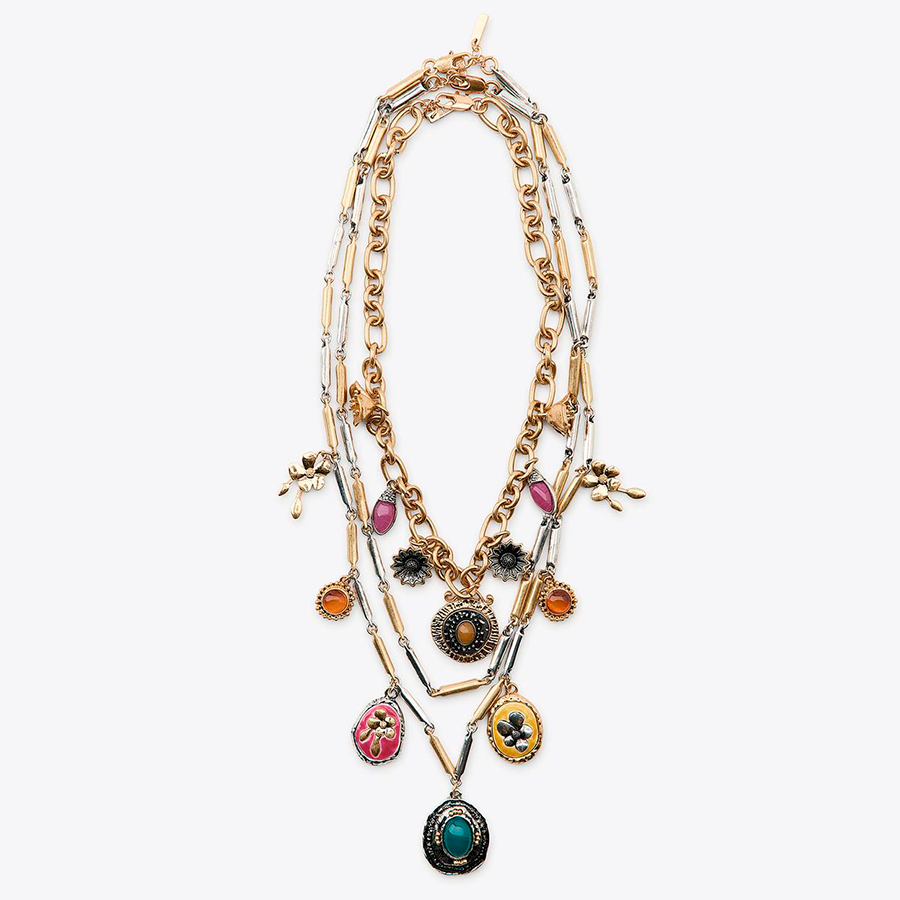 CONJUNTO DE 3 COLARES COM PIGENTES COMBINADOS