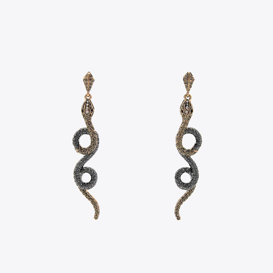 BRINCO DE COBRA COM TEXTURA E BRILHOS