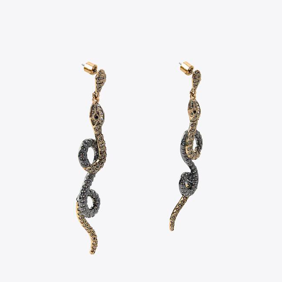 BRINCO DE COBRA COM TEXTURA E BRILHOS Dourado 2