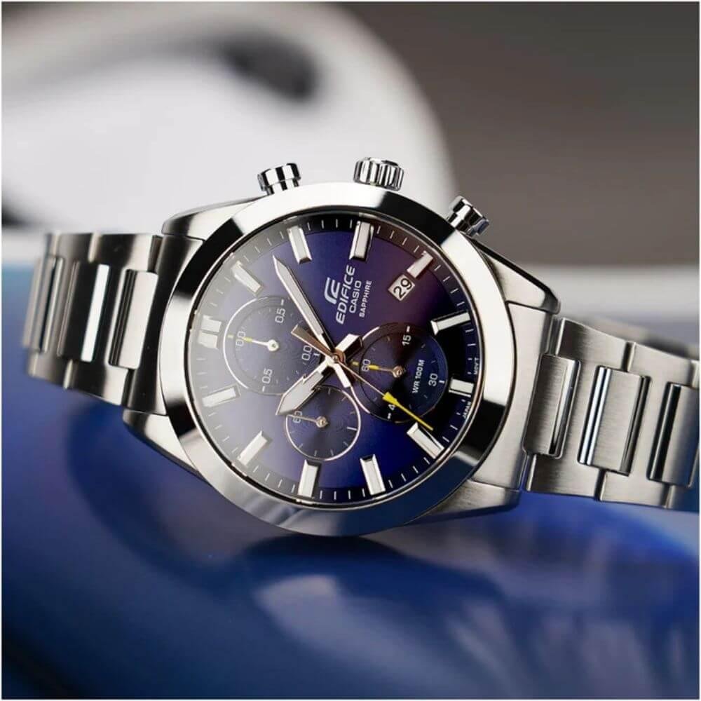 Relógio Casio Edifice Masculino EFB-710D-2AVUDF Prata 3