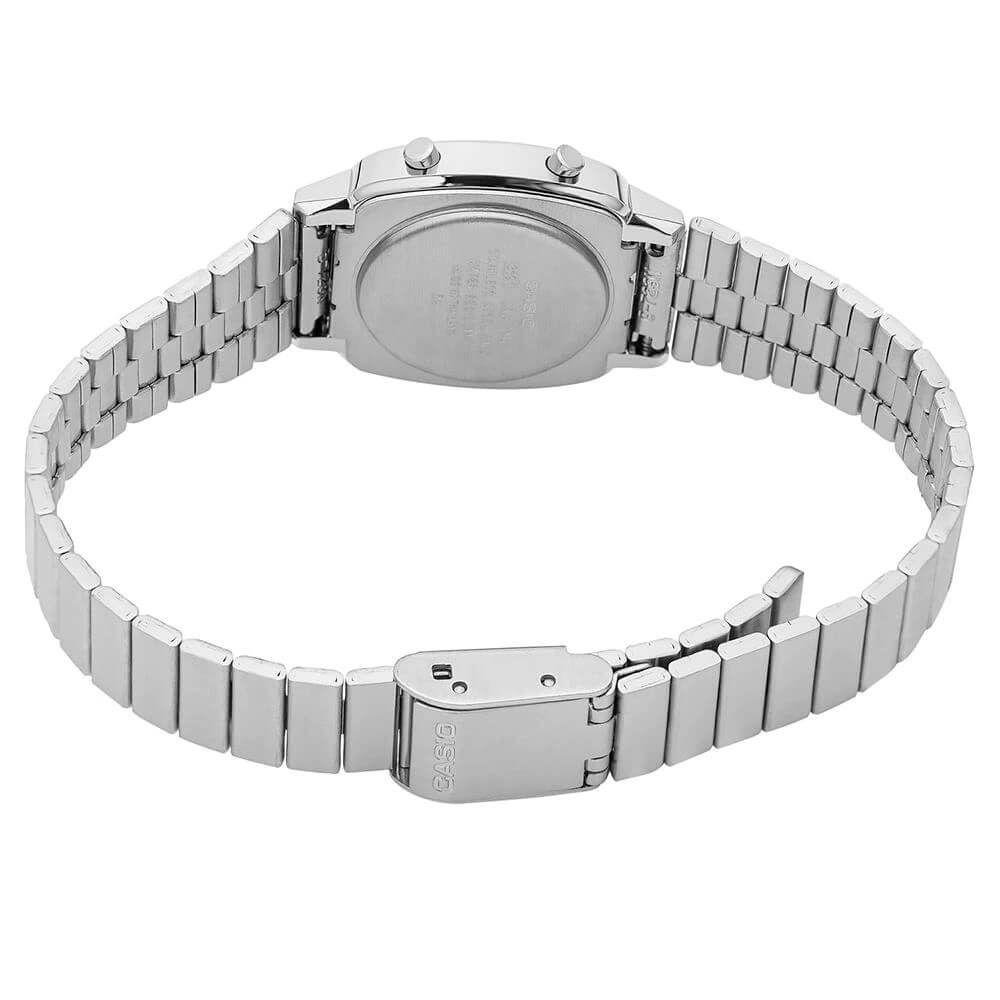Relógio Casio Feminino Vintage LA670WA-4DF. Prata 5
