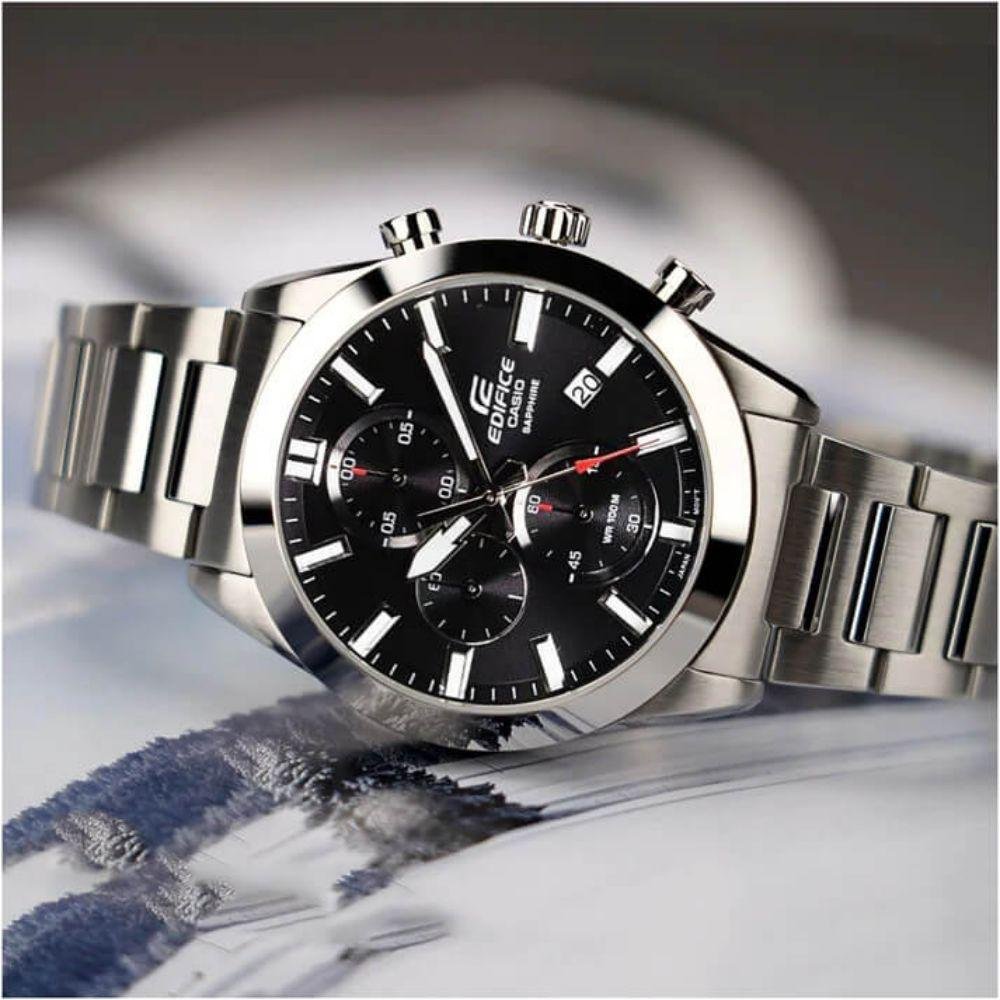 Relógio Casio Edifice Masculino EFB-710D-1AVUDF Prata 2