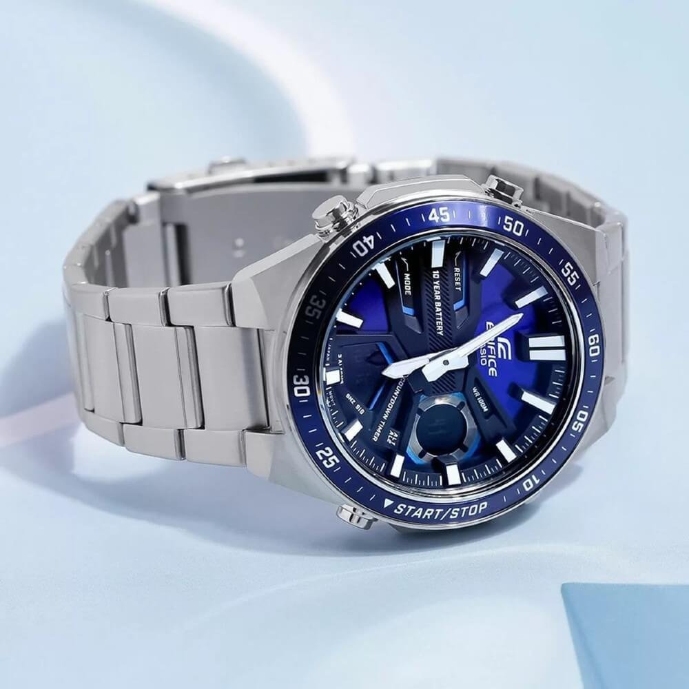 Relógio Casio Edifice Masculino EFV-C110D-2AVDF Prata 3