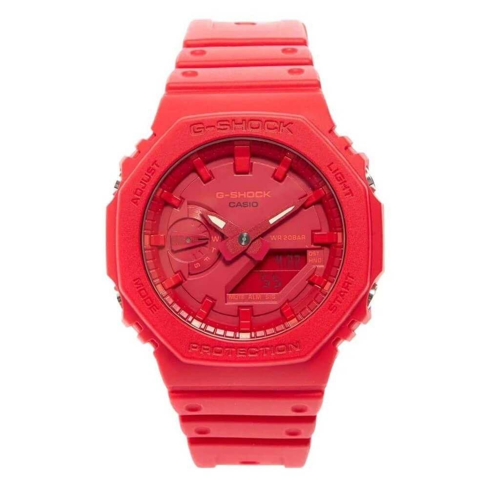 Relógio Casio G-SHOCK GA-2100-4ADR *Carbon Core Guard Vermelho 6
