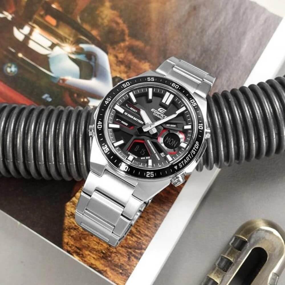 Relógio Casio Edifice Masculino EFV-C110D-1A4VDF. Prata 2