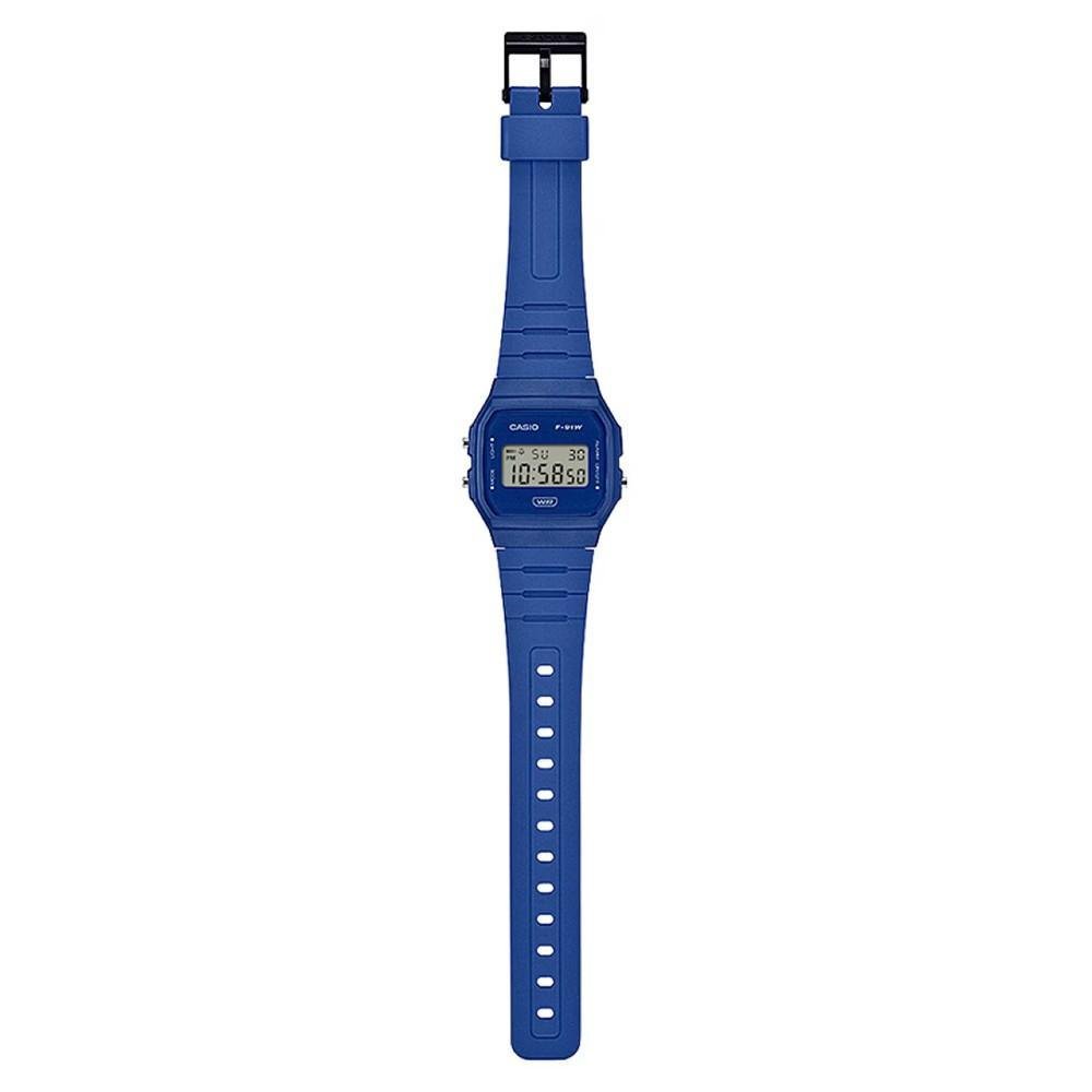 Relógio Casio Standard F-91WB-2A1DF Azul 4