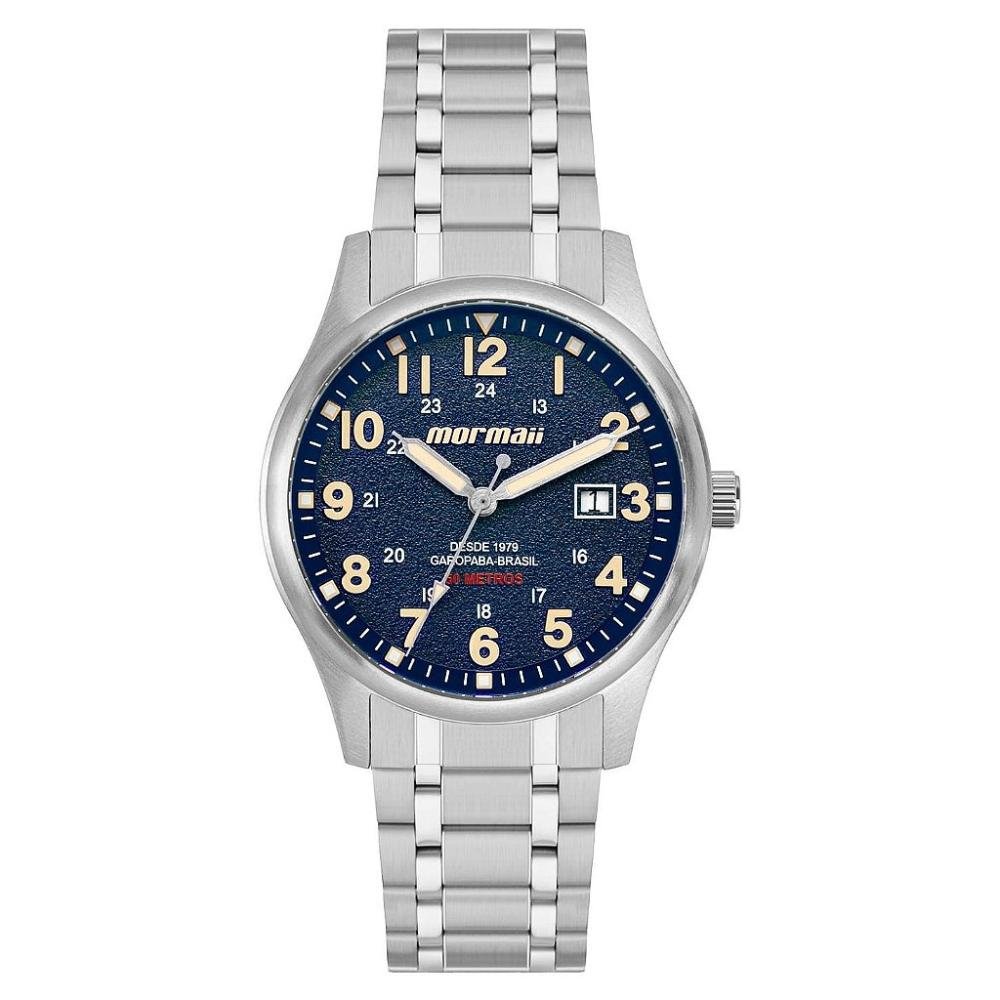 Relógio Mormaii Masculino Steel Basic Prata - MO2115BT/1A