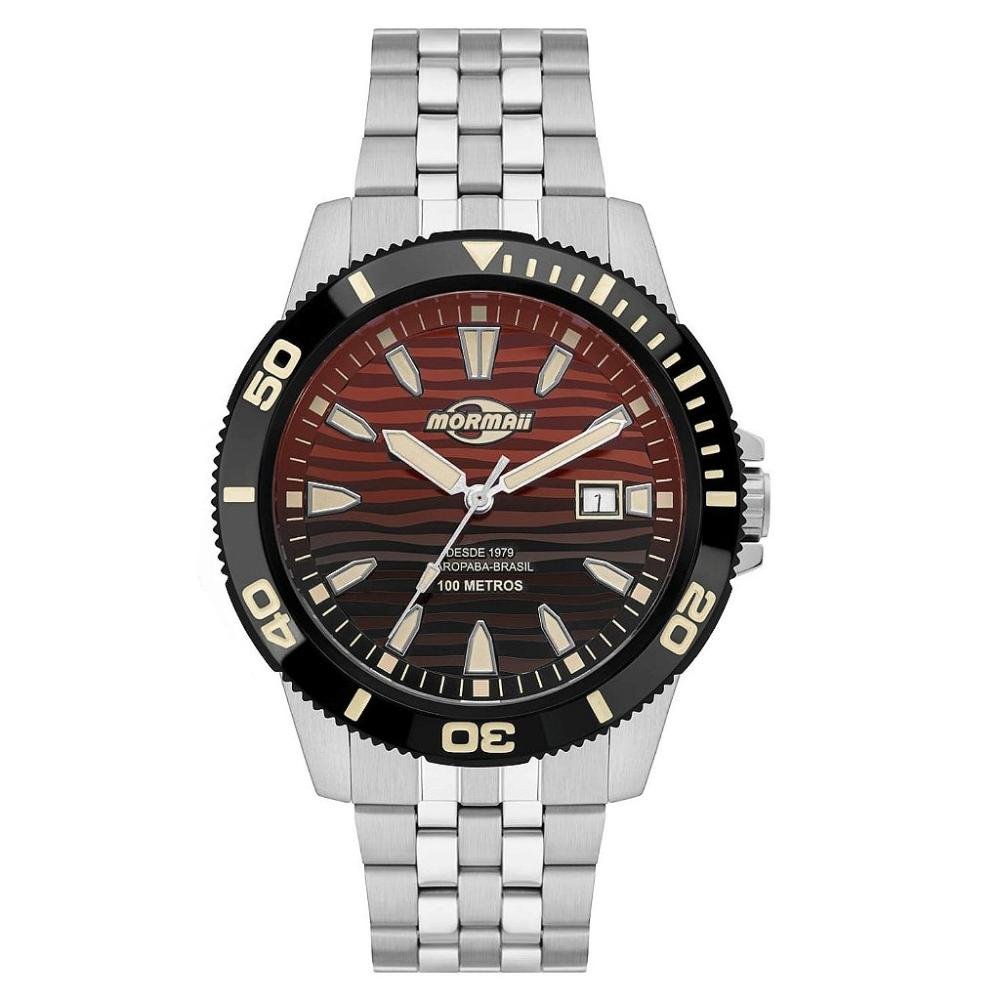 Relógio Mormaii Masculino Steel Basic Prata - MO2317AU/1R
