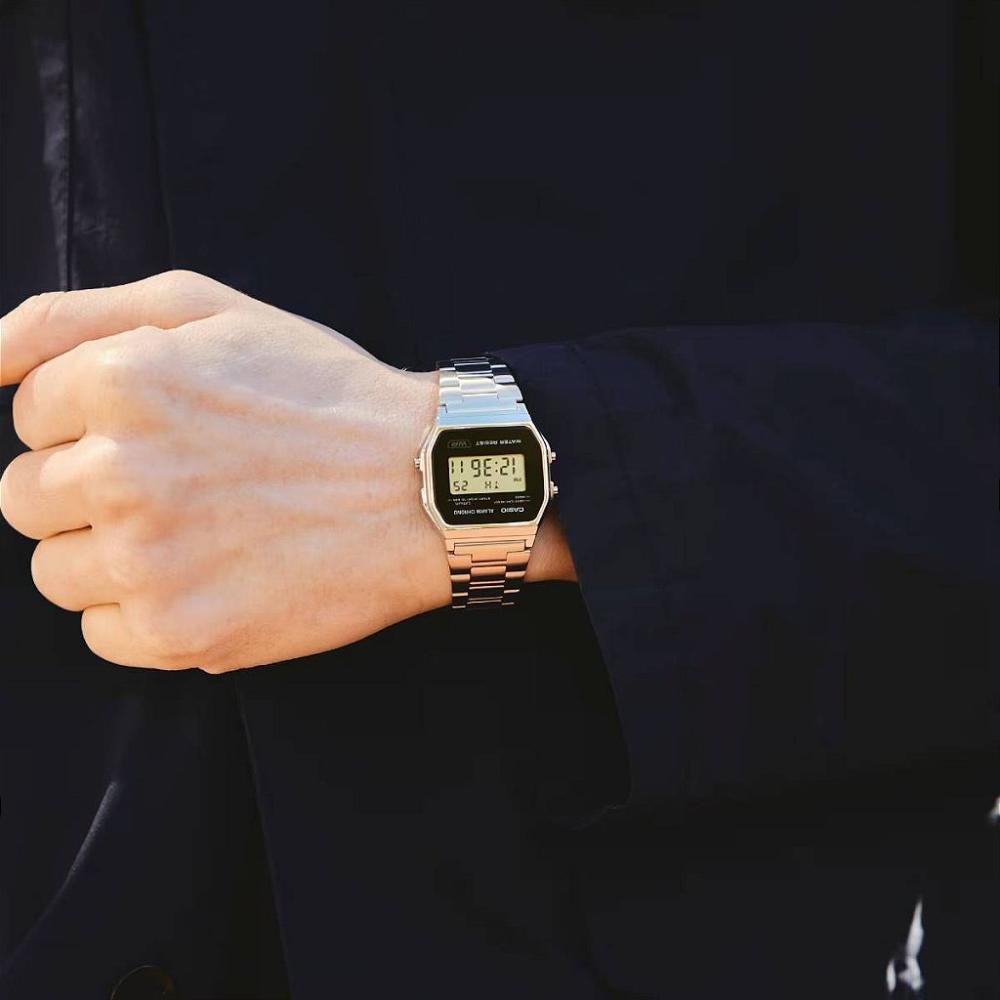Relógio Casio Vintage Unissex – A158WEA-1DF Prata 3