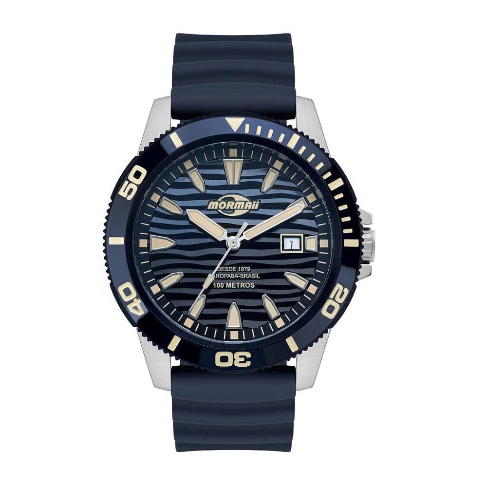 Relógio Mormaii Masculino Steel Basic Azul – MO2317AS/2A
