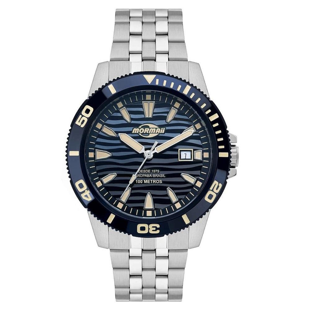 Relógio Mormaii Masculino Steel Basic Prata - MO2317AR/1A