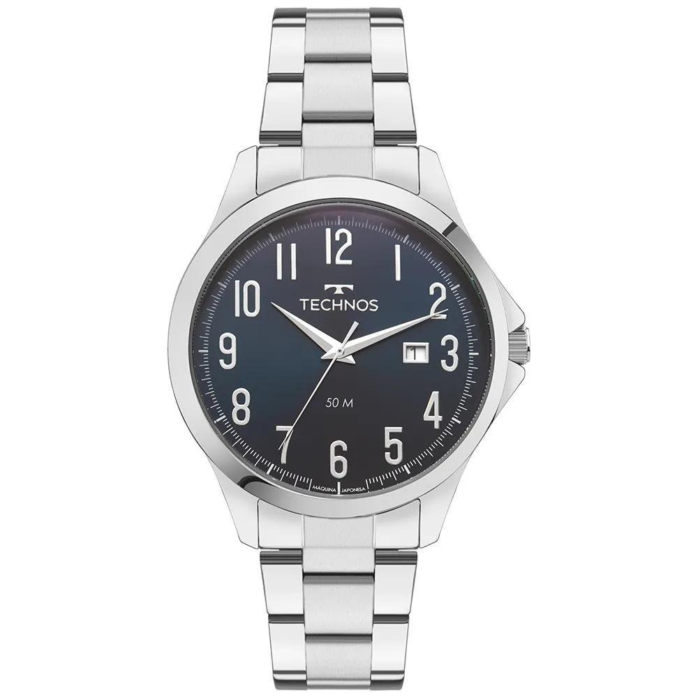 Relógio Technos Masculino Steel Prata - 2115UAY/1A