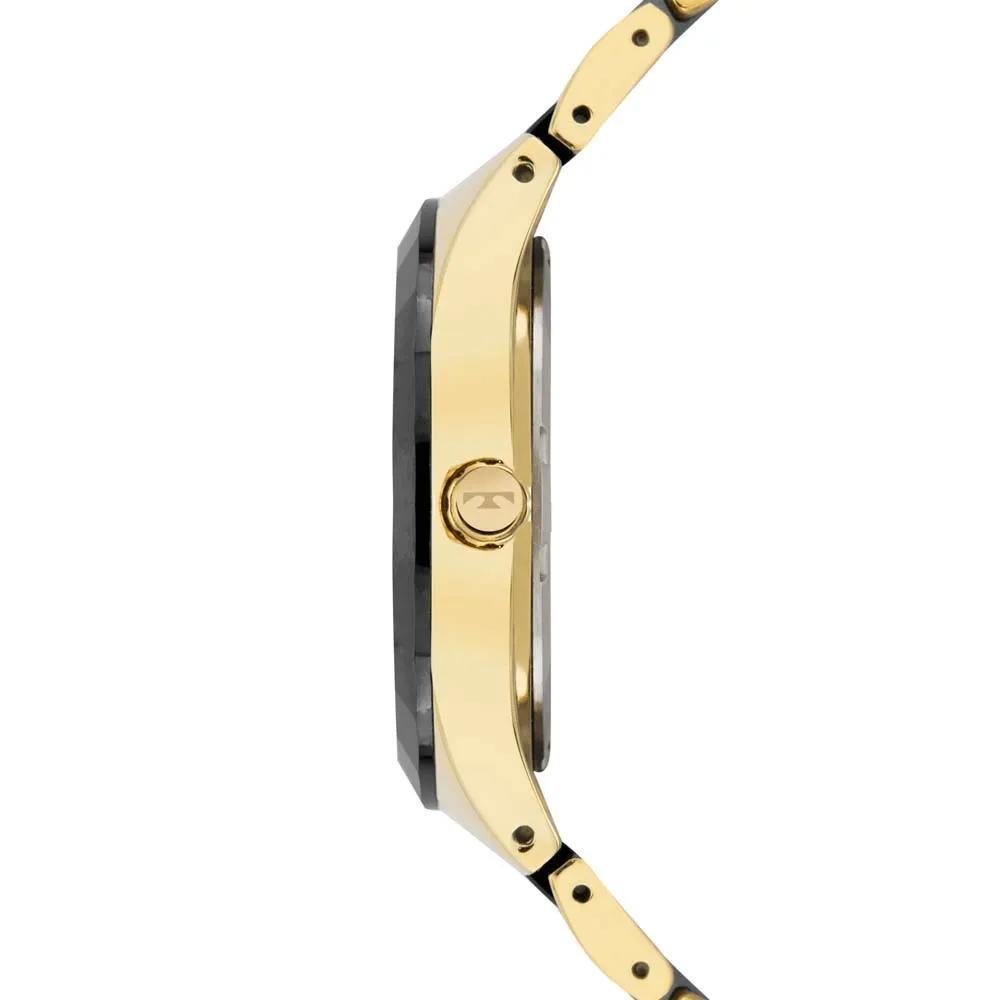 Relógio Technos Feminino Ceramic Sapphire 2015CEN/1P * Preto/Dourado 2
