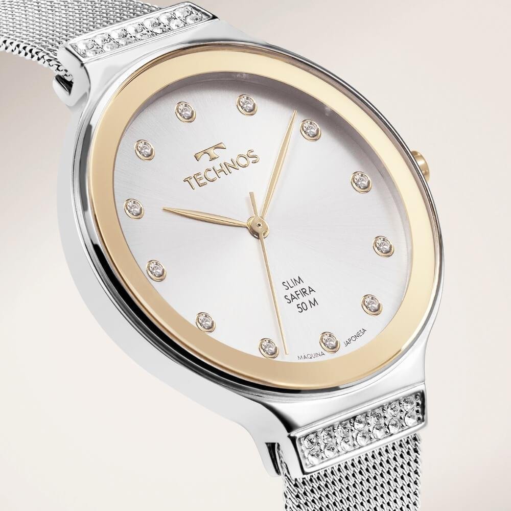 Relógio Technos Feminino Slim GL32BA/1K Prata 2