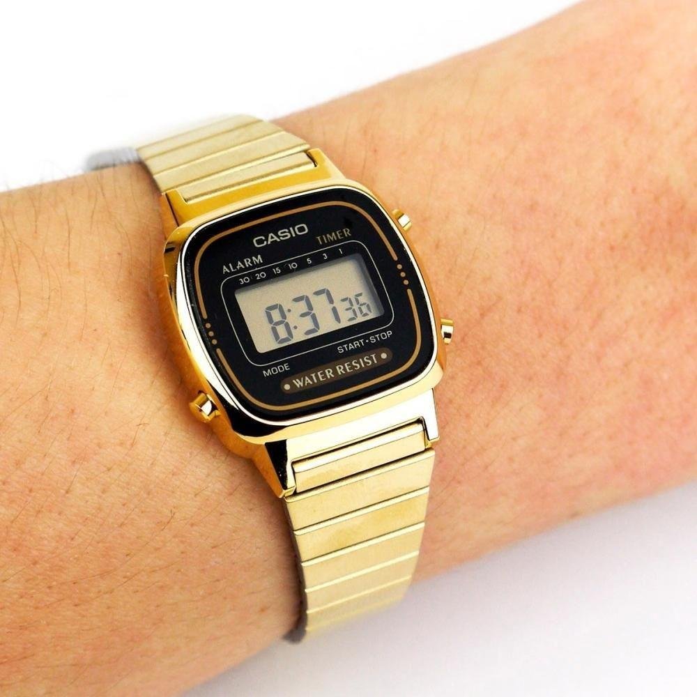 Relógio Casio Feminino Vintage LA670WGA-1DF Dourado 3
