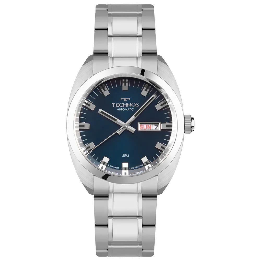 Relógio Technos Masculino Automatico Prata - 8205OV/1A *