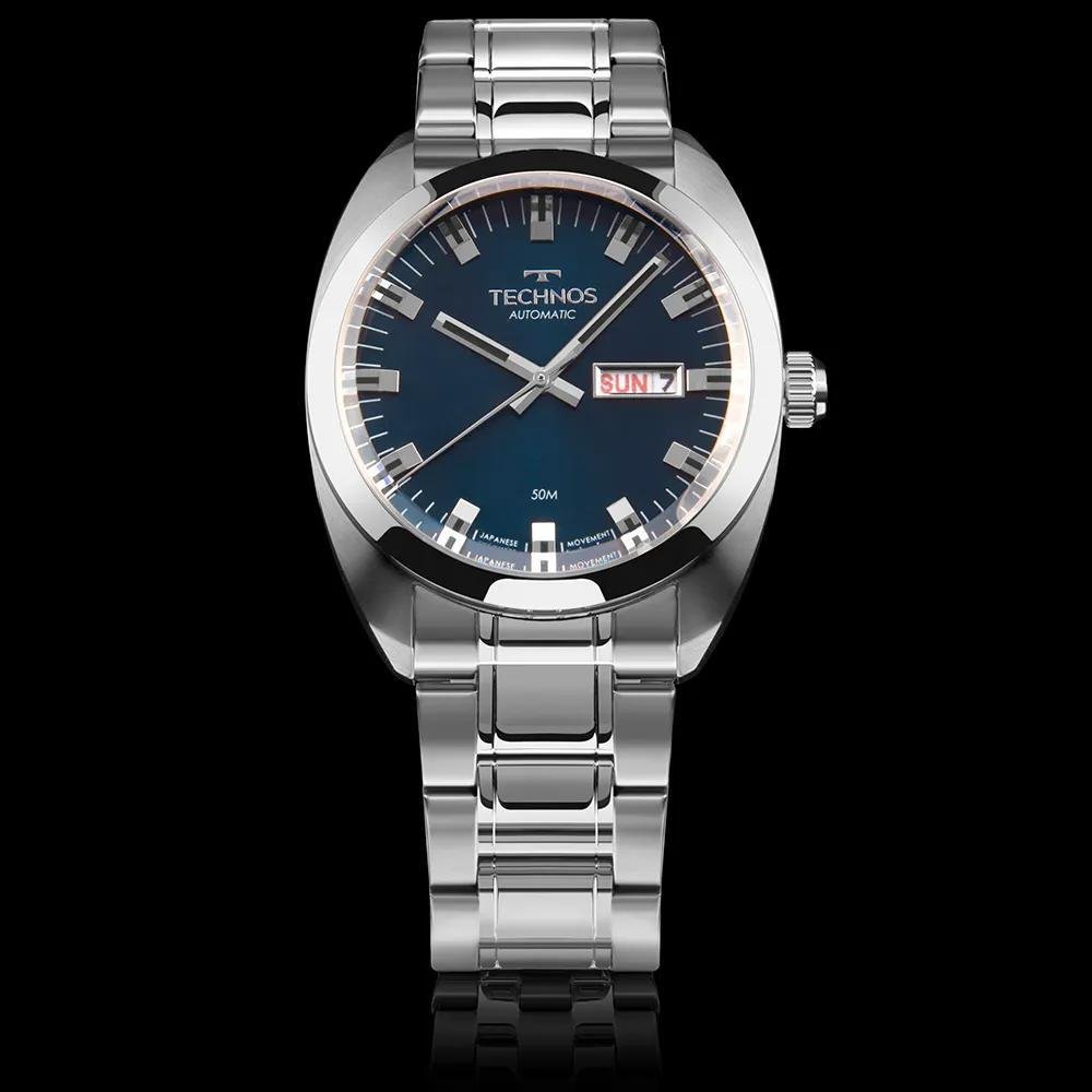 Relógio Technos Masculino Automatico Prata - 8205OV/1A * Prata 4