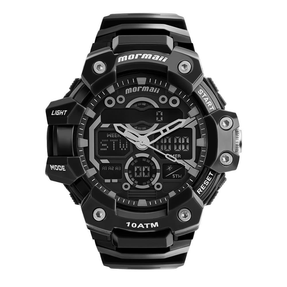 Relógio Mormaii Masculino Force Preto - MO0631/8P