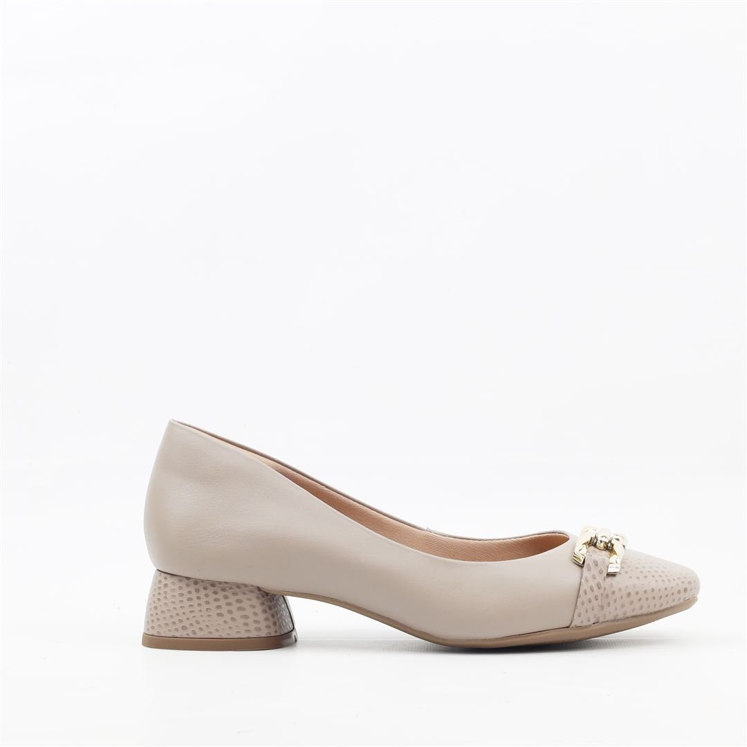 Scarpin Salto Bloco Fivela