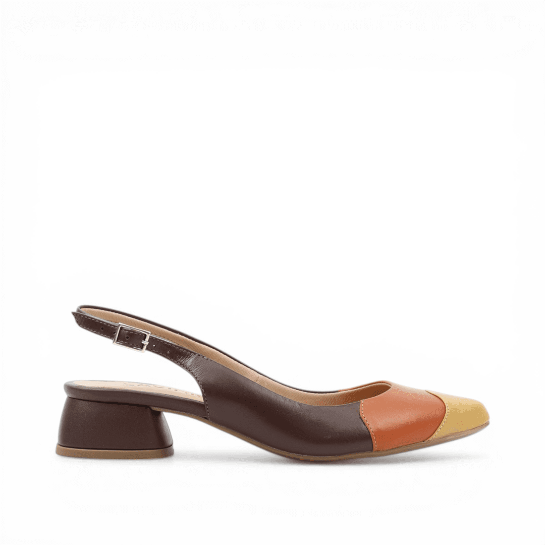 Scarpin Slingback Salto Bloco